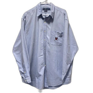 Ralph Lauren Men's Tilden Cotton Button Down Shirt Golf Crest Flaw‎ Size XL